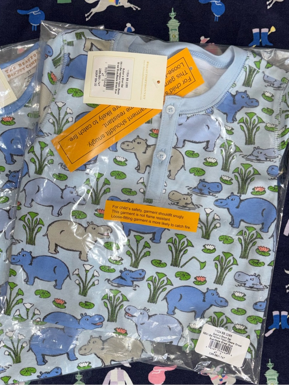 TBBC night night. Short sleeve and shorts. NIB